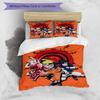3pcs NARUTO (2) Design Cover Set - HD Printed Bedding with 1 Cover and 2 Pillowcases - Perfect for Home and Dorm Decor
