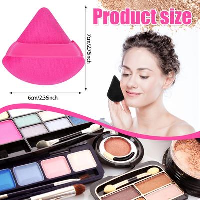 5 Pcs Powder Puff Face Soft Triangle Makeup Tool Loose Powder Body Powder Makeup Sponges Blender Contouring Under Eyes Corner