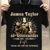 Vtg James Taylor 1966 2022 Cotton Black All Size Unisex Shirt AG270 Unisex T-Shirt