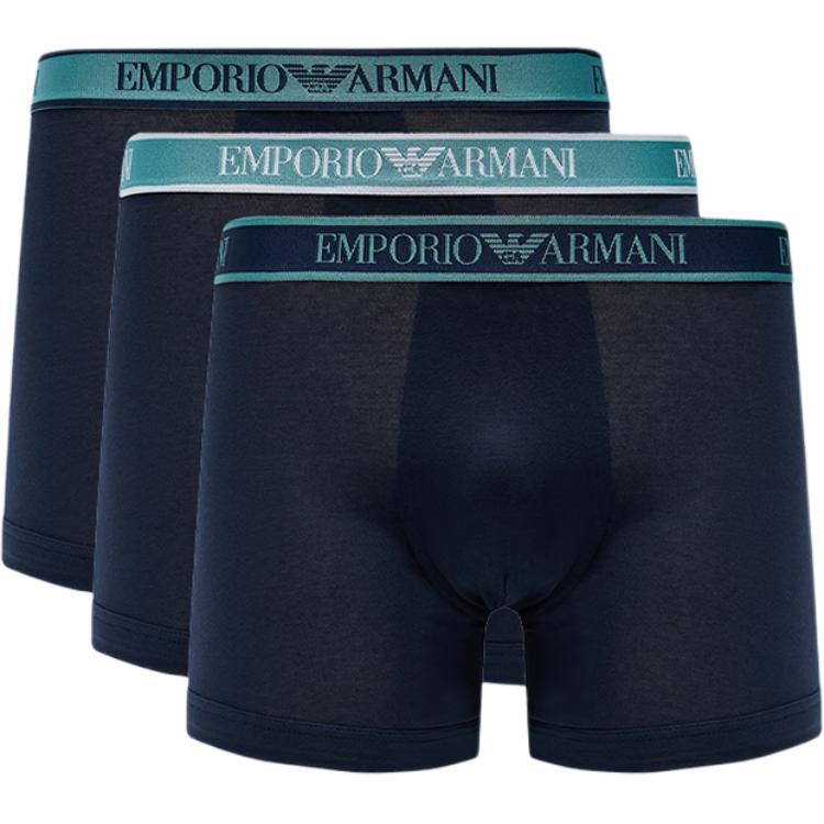 Emporio Armani Логотип Буквы Трусы Три штуки Мужское нижнее белье Темно-синий 111473-3F717-64135 XXL