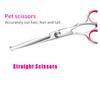 Pet Grooming Set Dog And Cat Professional Trimming Scissors Kit Stainless Steel Shears Pet Hair Cutting Safety