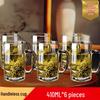 HANDUNYOU Hitzebeständige Glasbecher mit Henkel (6er Set)