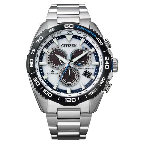 

Citizen Promaster Eco-Drive Radio-Controlled Watch (Business/Waterproof/) LAND Series Radio-Controlled Solar Watch CB5034-91A Men s Silver
