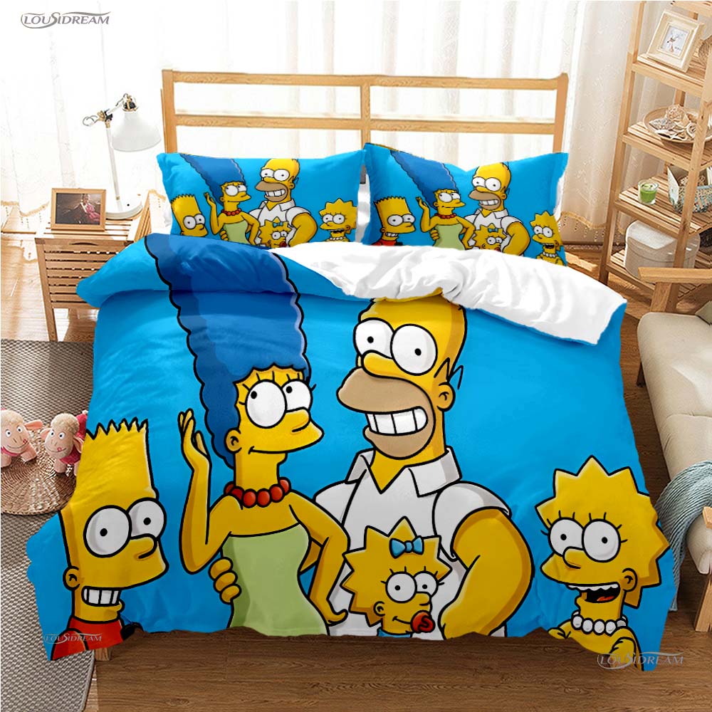 Comforter Carton Funny Casal All Season Comforter Bedding Sets Soft And S Teens Single/Double/Queen/King