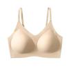 Seamless Invisible Skin-Tone Anti-Sagging Fixed Cup Bra for Women's Summer, Small Chest Decompression & Side Support.