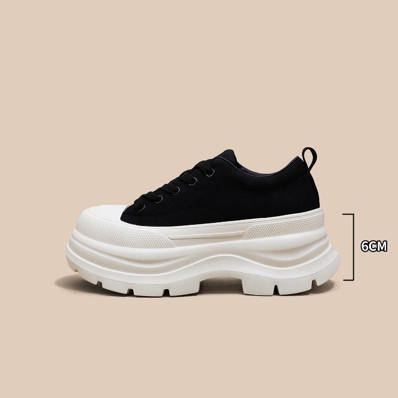 

Thick-soled 6 small man height increase small white shoes women s autumn versatile fashion muffin shoes casual dad shoes 35