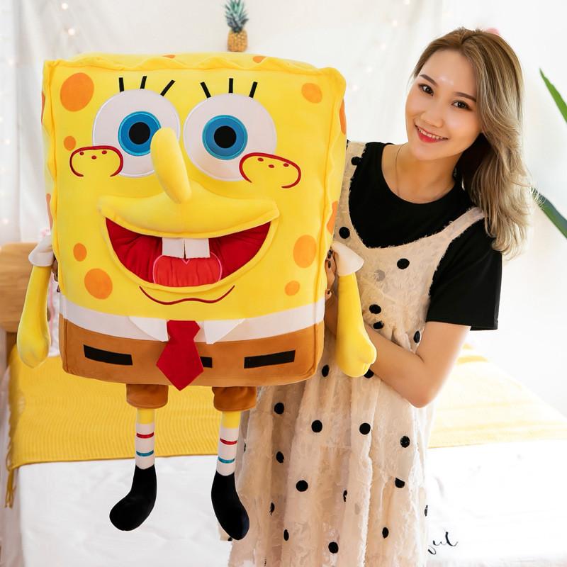 Squarepants Spongebob Cartoon Character Plush Stuffed Toy Gift Decoration Yellow