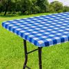 Homaxy Rechteckige Tischdecke Abdeckung Wasserdichte Tischdecke Passend für Klapptische Waschbarer Tischschutz Camping Outdoor 30x72