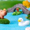 10Pcs Mini Capybaras Duck & Friend Figurines for Garden Decoration