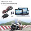 2.1Amp Waterproof Motorcycle USB Charges SAE to USB Adapter Cable Phone Tablet Navigation Charges