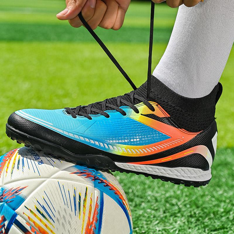 Unisex Soccer Shoes Outdoor/Indoor Boys Girls Football Boot Professional Futsal Football Training Sneakers