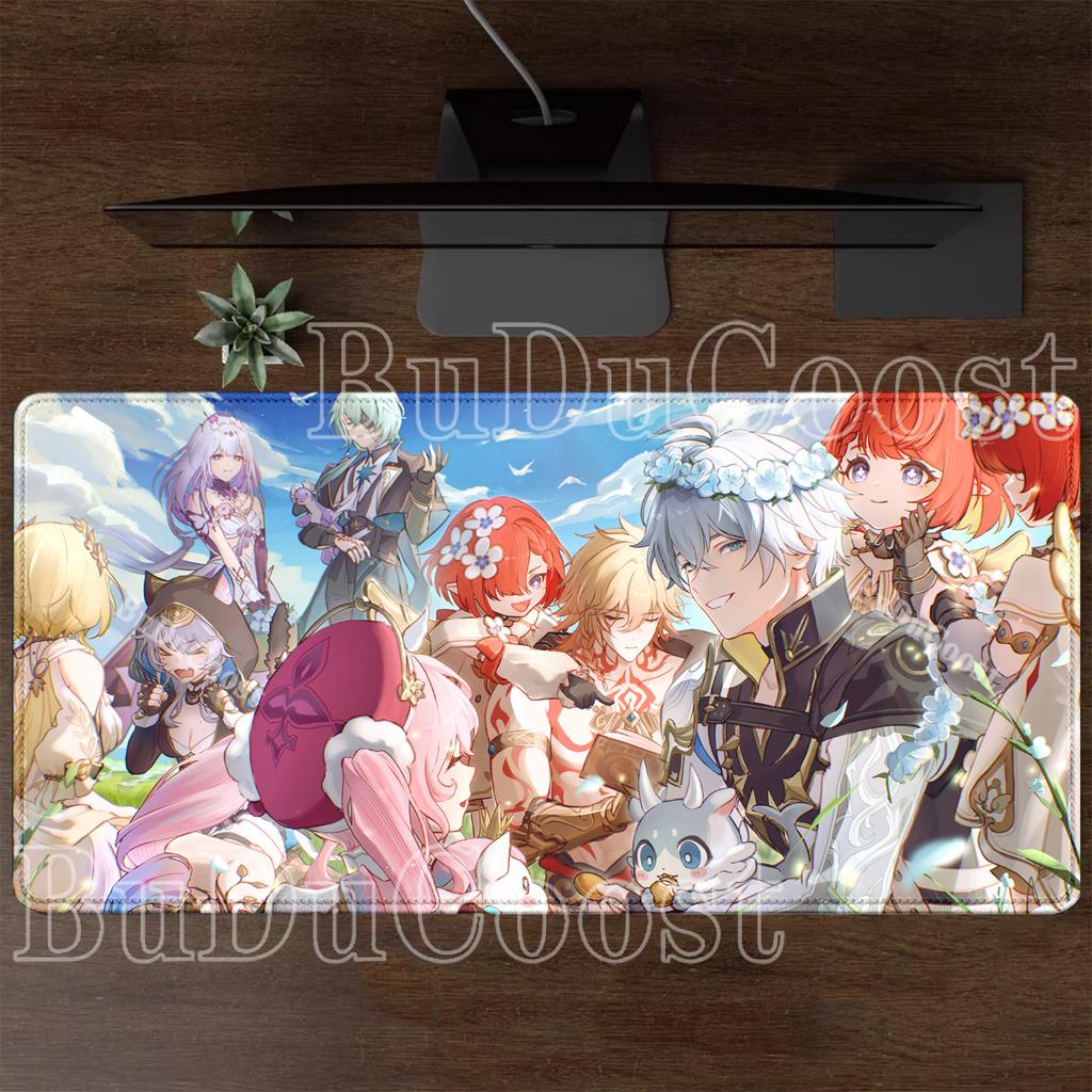 PC Gaming Mousepad HSR Phainon Honkai Star Rail HD Printing Computer Mouse Pad Office Accessorie Larger Keyboard Rubber Desk Mat