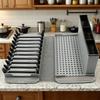 4 in 1 Dish Drying Rack Folding Kitchen Insulated Mat Universal Absorbent Pad  Countertop