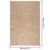 VidaXL Tapis 140x200 cm aspect jute intérieur et extérieur, tapis d'extérieur, tapis de sol, tapis d'intérieur 364840
