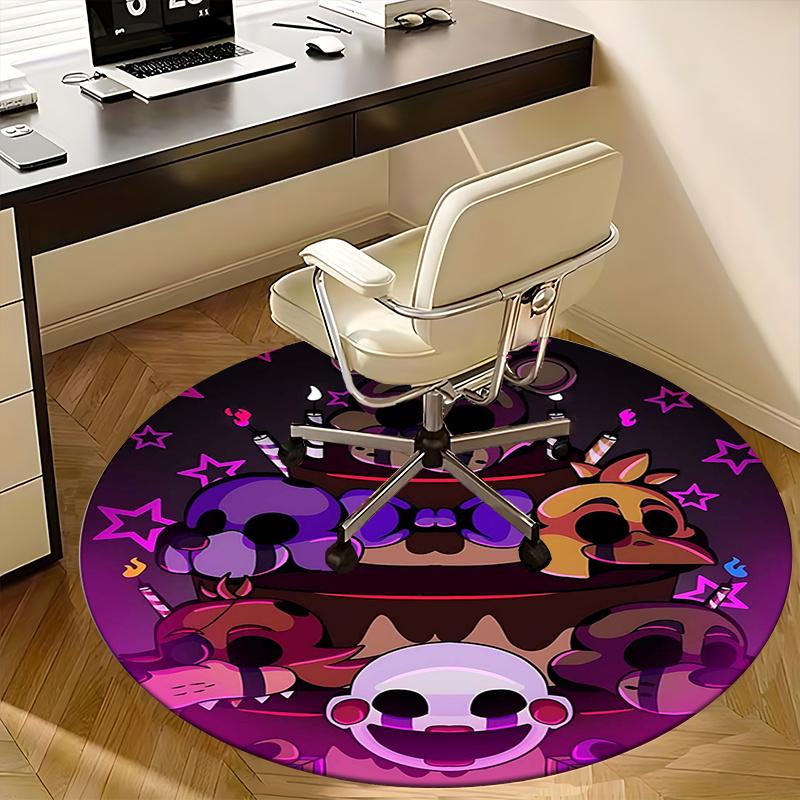 Five Nights at Freddy's,FNAF Chair mat Round Rug Office carpet, Non slip, Suitable for Living Rooms, Bedrooms Decor.1205607a