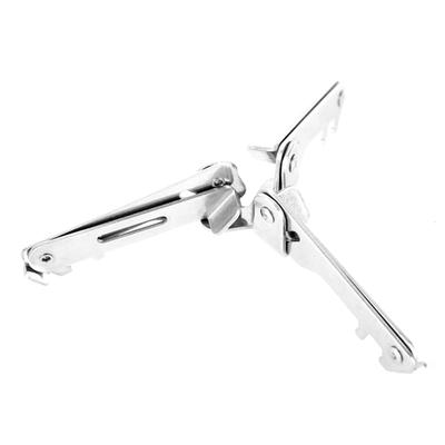 Supporto Pieghevole Triangolare Stabile in Acciaio Inossidabile Supporto Portatile per Bombola di Gas per Fornello da Campeggio all'Aperto
