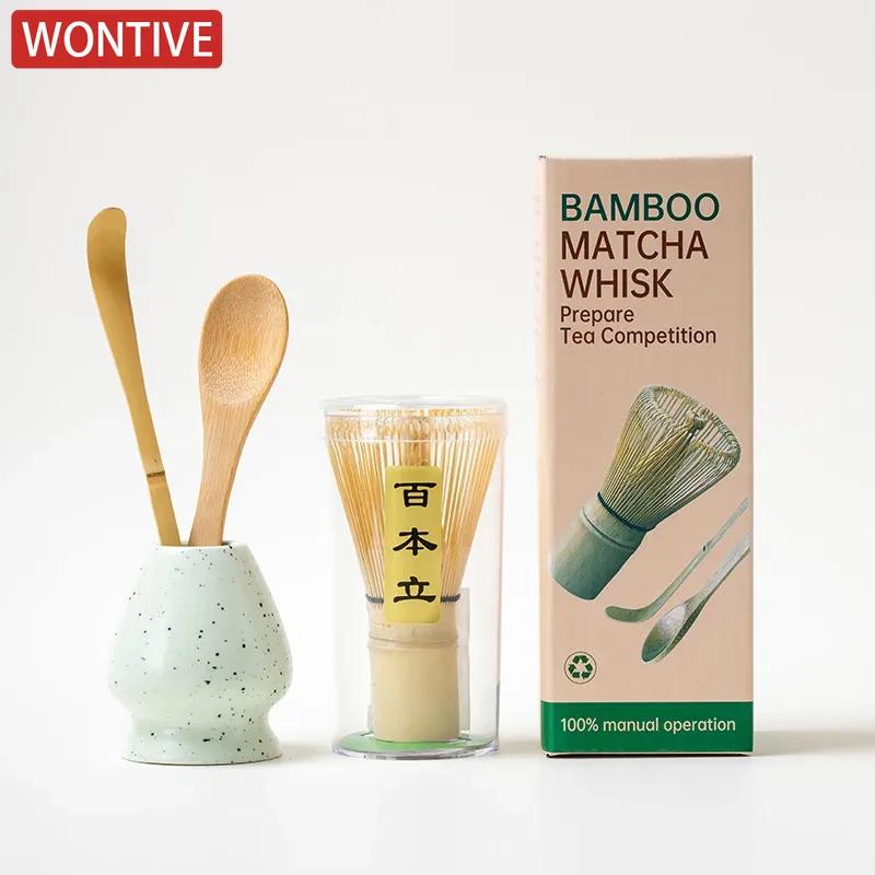 4-5PCS/set Japanese Matcha Set Safety Bamboo Buddha Tea Spoon Tea Set Indoor Tea Stirring Tools Accessories Kitchen Teaware Sets