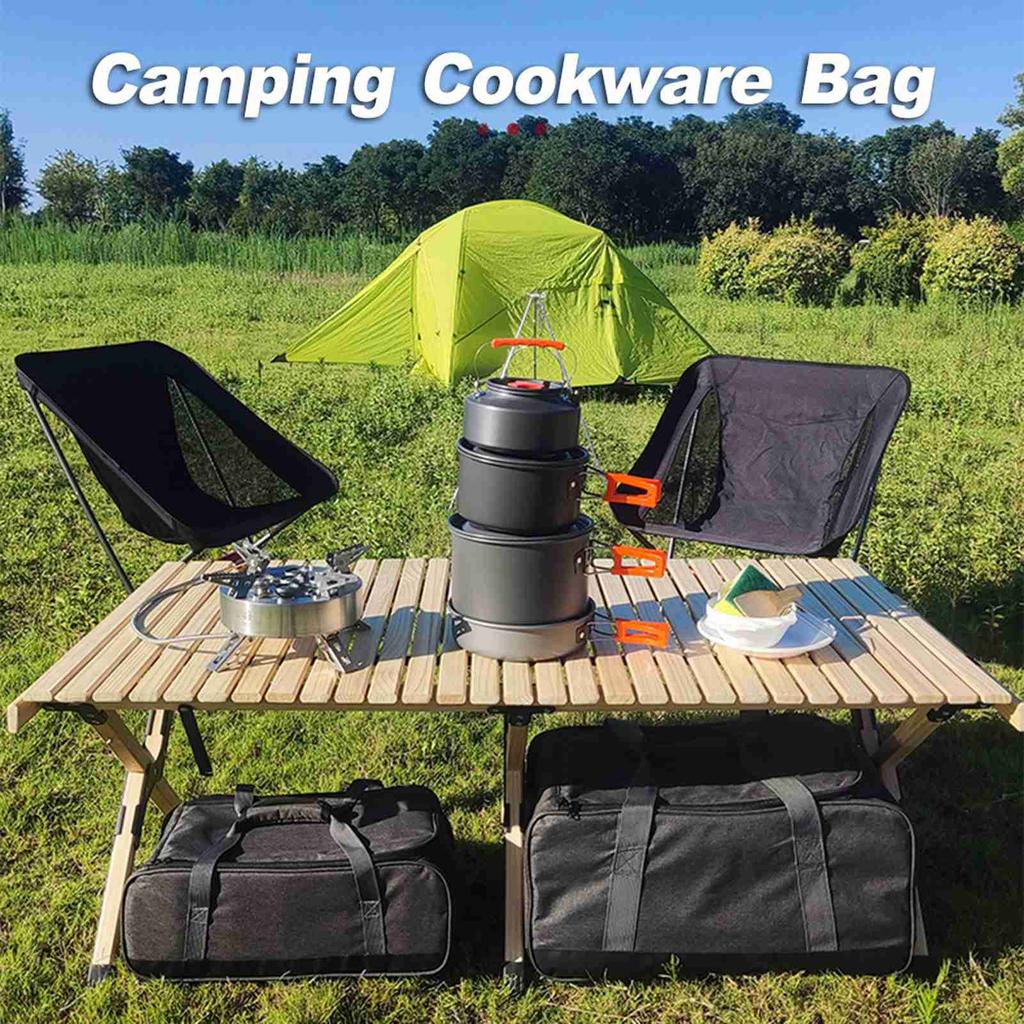 Camping Köksprodukter Väska Matlagningsredskap Väska Utomhus Spis Förvaringsbehållare Matlagnings Toteväska Camping Köksprodukter Väska Matlagnings Toteväska