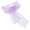 10Pcs Organza Banquet Chair Sash Exquisite Chair Bows Sashes for Wedding Party DecorationLight