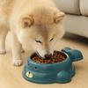Cute Non-slip Stainless Steel Cat Bowl Anti-Choke Durable Dog Food Bowl Anti Tip Cartoon Anti-Spill Pet Feeder for Cats and Dogs