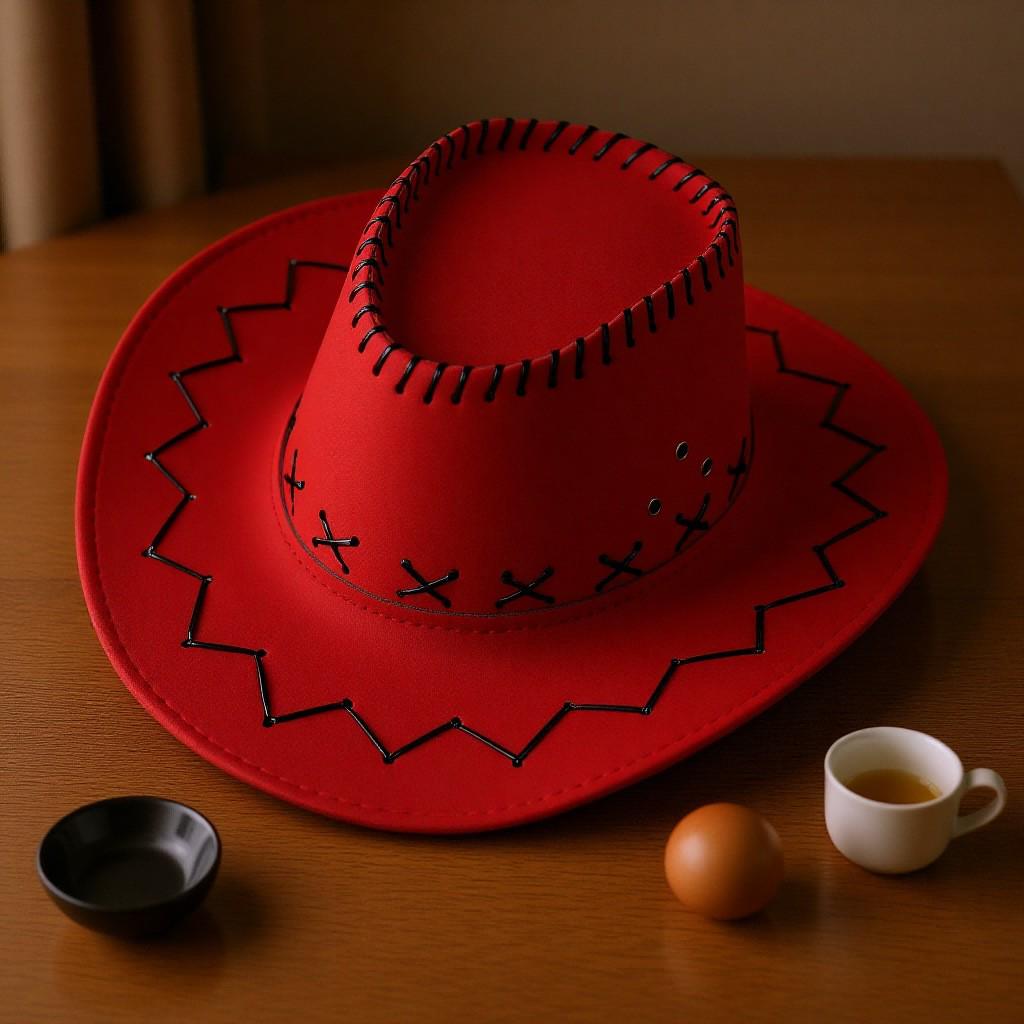 Men's and Women's Wide-Brimmed Western Cowboy Hat - Suede Shade Hat for Sun Protection, Ideal Xinjiang Gift