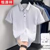 Hengyuanxiang Men's Summer Combed Cotton Polo Shirt