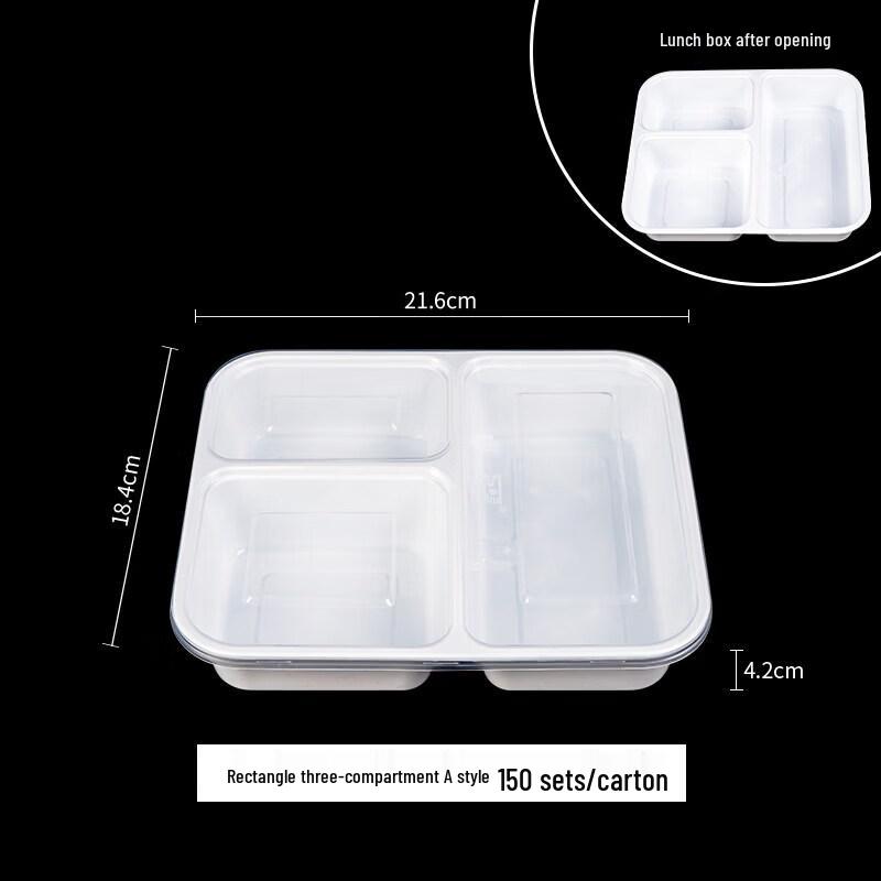 Disposable Multi-Compartment Meal Prep Containers