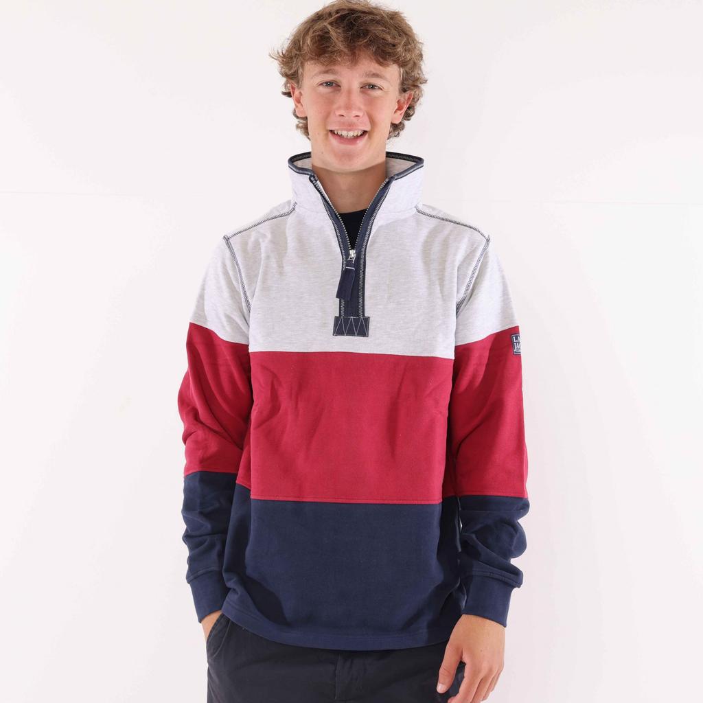 Lazy Jacks Mens Colour Block Sweatshirt