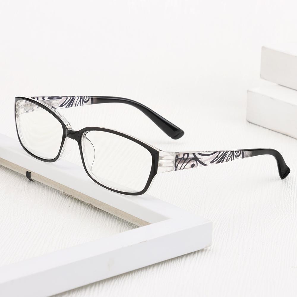 Women Fashion Flowers Pattern Anti-Blue Light Reading Glasses Urltra-Light Eye Protection Elegant Comfortable Eyeglasses
