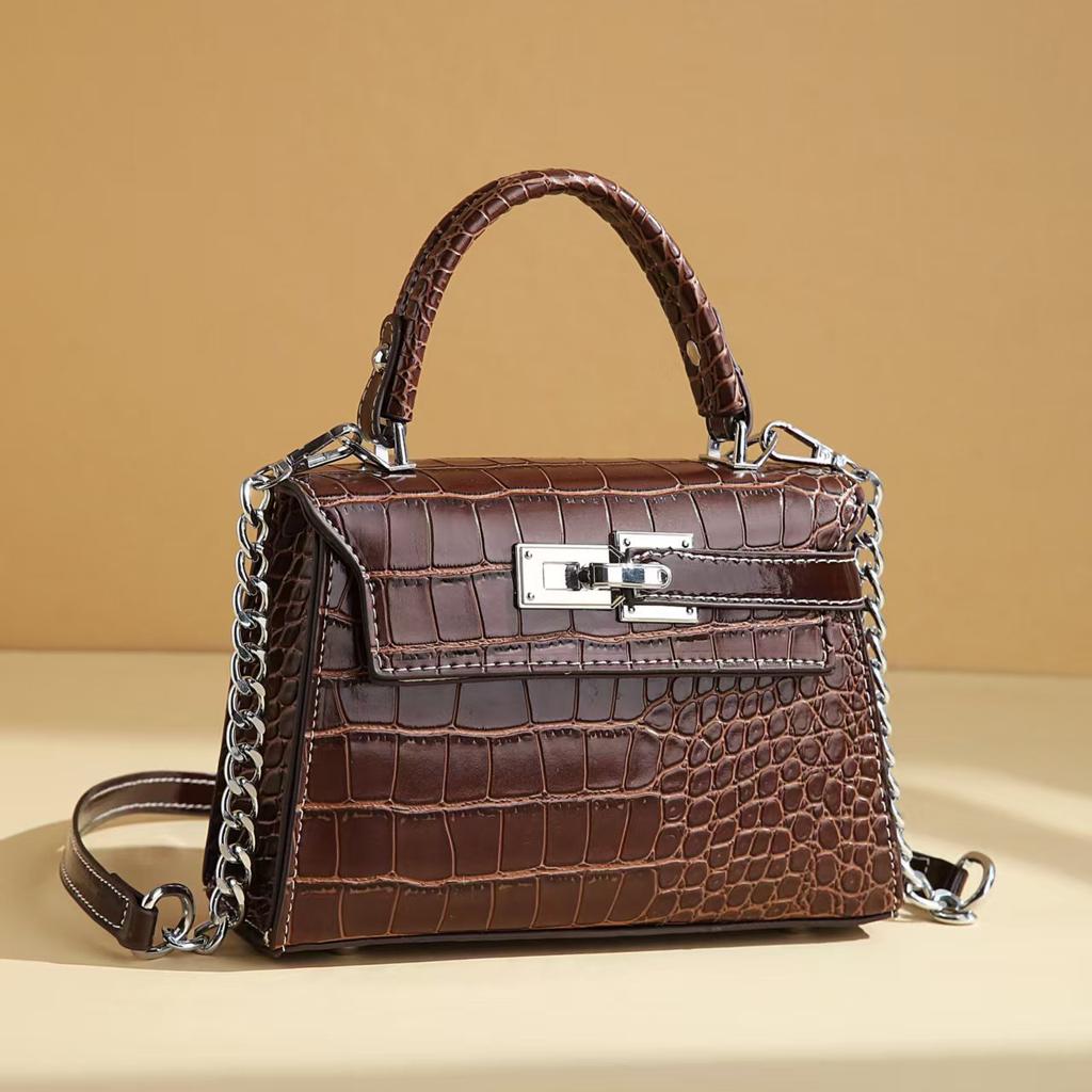 Women‘s Crocodile Pattern Tote Bags with Top Handle Crossbody Purses Handbag and Purse Faux Patent Leather Top-handle Work Shoulder Satchel for Women