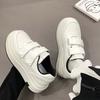 Popular women's shoes platform white shoes 2025 autumn new Velcro board shoes versatile and popular casual sports shoes
