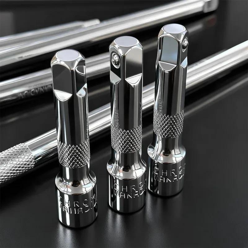 3pcs Socket Extension Bar Set 1/4" 3/8" 1/2" Drive Long Extension Rod for Ratchet Wrench Automotive Repair Tool Accessories