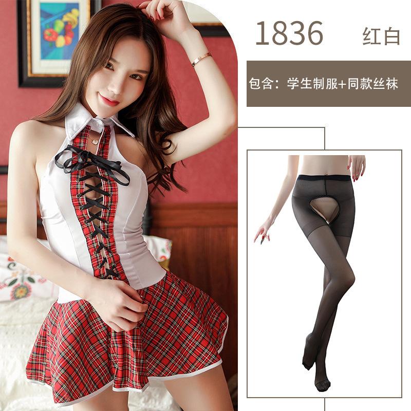 Sex Underwear Uniform Temptation Neck Japanese Senior Uniform Suit Sexy Dress Skirt Cosplay