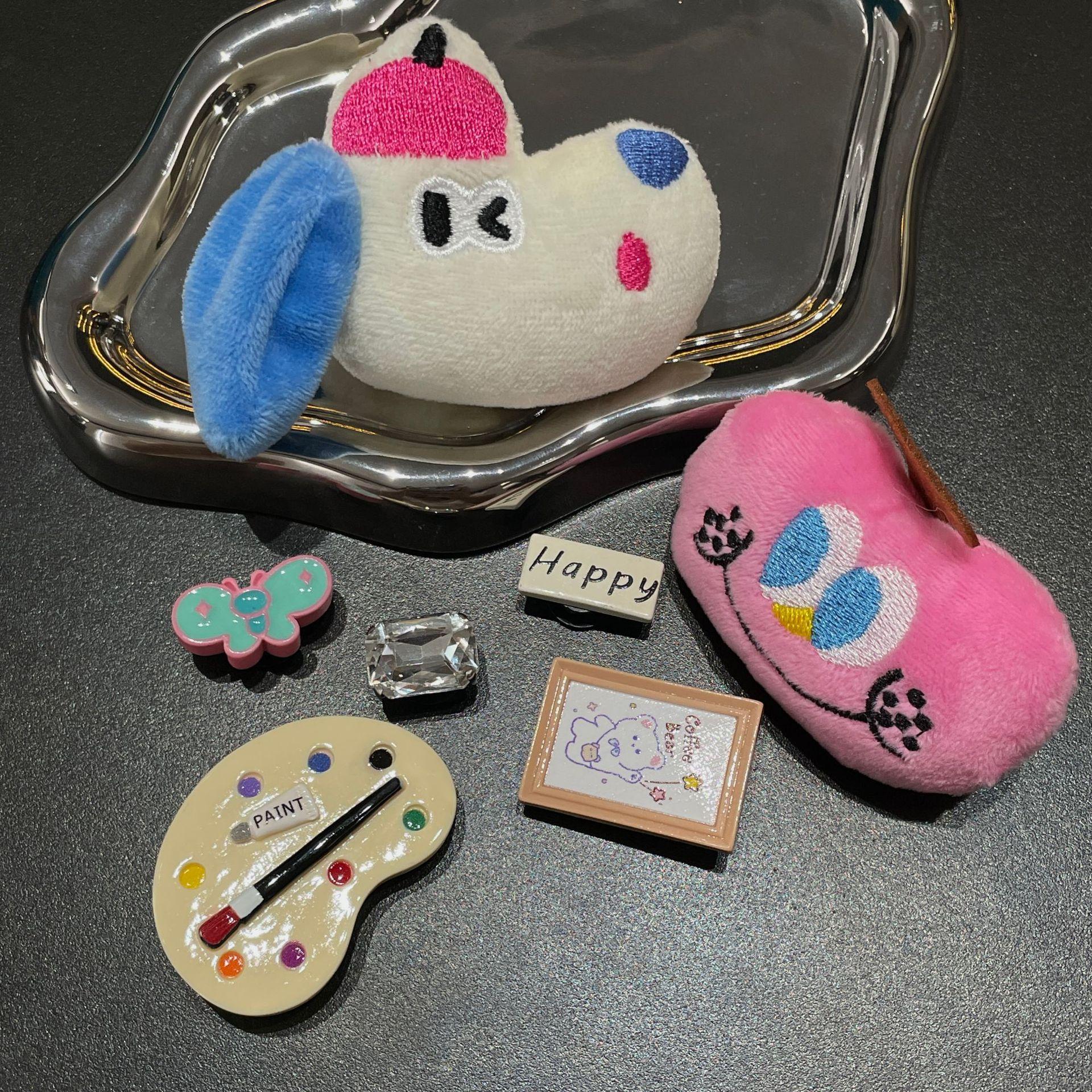 Hot Selling New Plush/plastic Cartoon Paradise Dog Shoe Flower Bag DIY Decoration Handmade Accessories Standard
