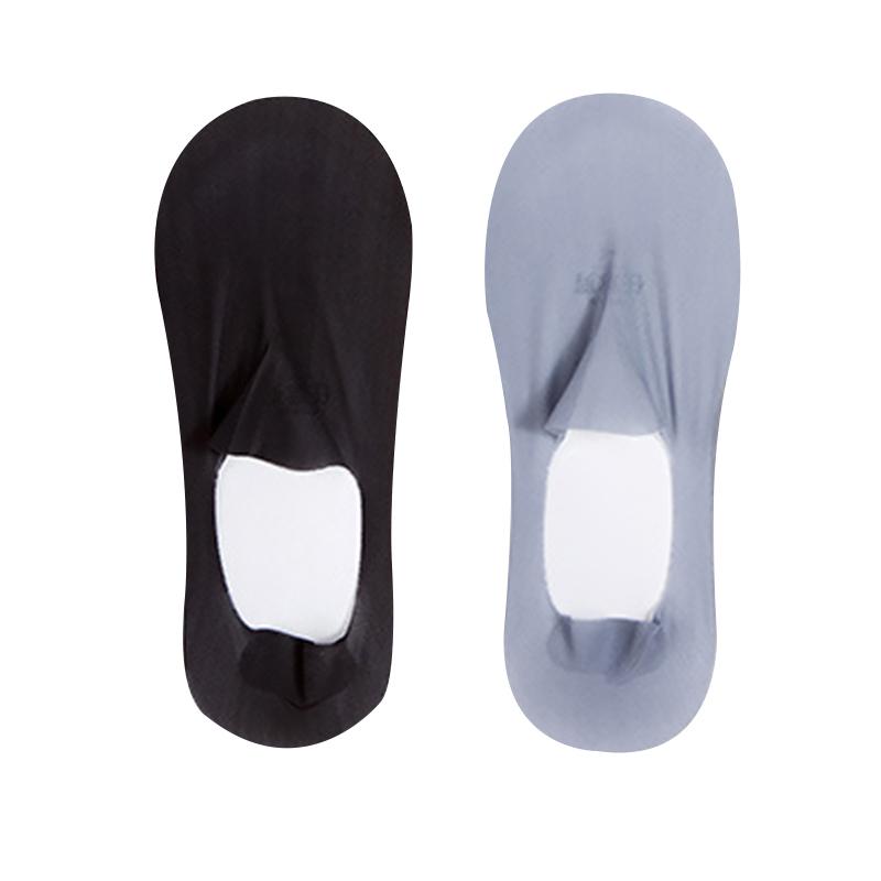 2 Pairs Silicone Anti-slip Invisible No Show Socks Summer Ultra-thin Breathable Sock Slippers Ice Silk Low Cut Boat Socks
