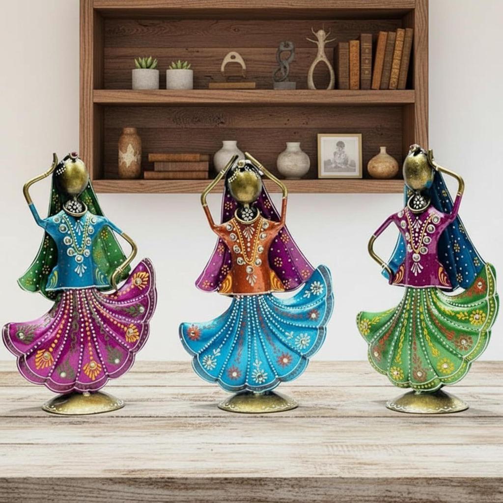 Home Decoration Items for Living Room, Home Decor Items, Rajasthani Dancing Doll Showpieces,House Warming Gifts