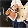 Ielgy Fashion Pillow Bag Autumn Winter Plush Portable All-Match One-Shoulder Messenger Bag