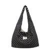 Casual Stofftasche mit großem Fassungsvermögen, Damenmode, neu, gepunktet, einzelne Schulter, Achseltasche, täglich pendeln, Tragetasche, große Tasche