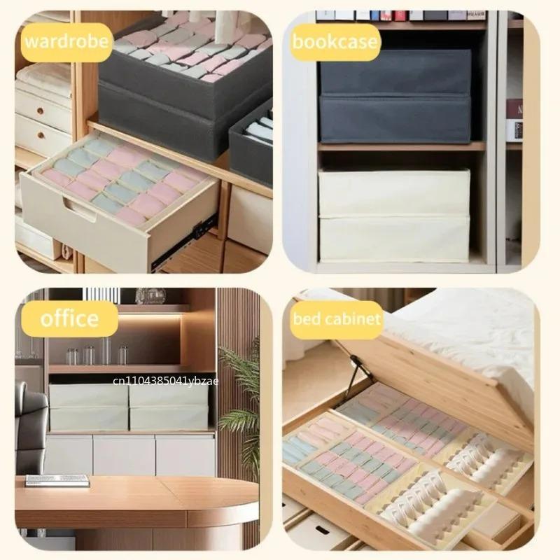 Underwear Bra Socks Storage Box Cabinet Drawer Organizer Socks Scarf Underwear Organizer Box Wardrobe Clothing Storage Organizer