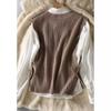 Women S French Style Loose Knit Sleeveless Vest Autumn Winter Outerwear