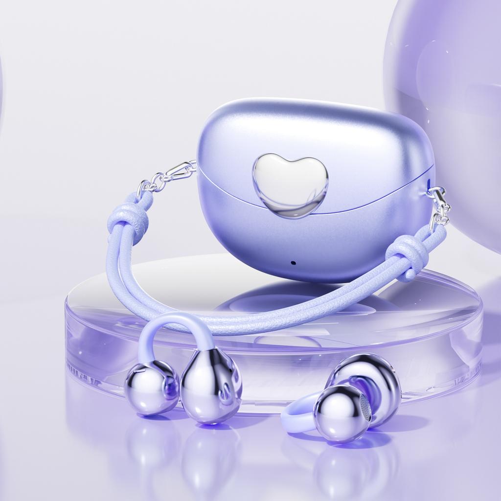 JYL TS Heart-Shaped Headphones Youth Bone Conduction Plastic