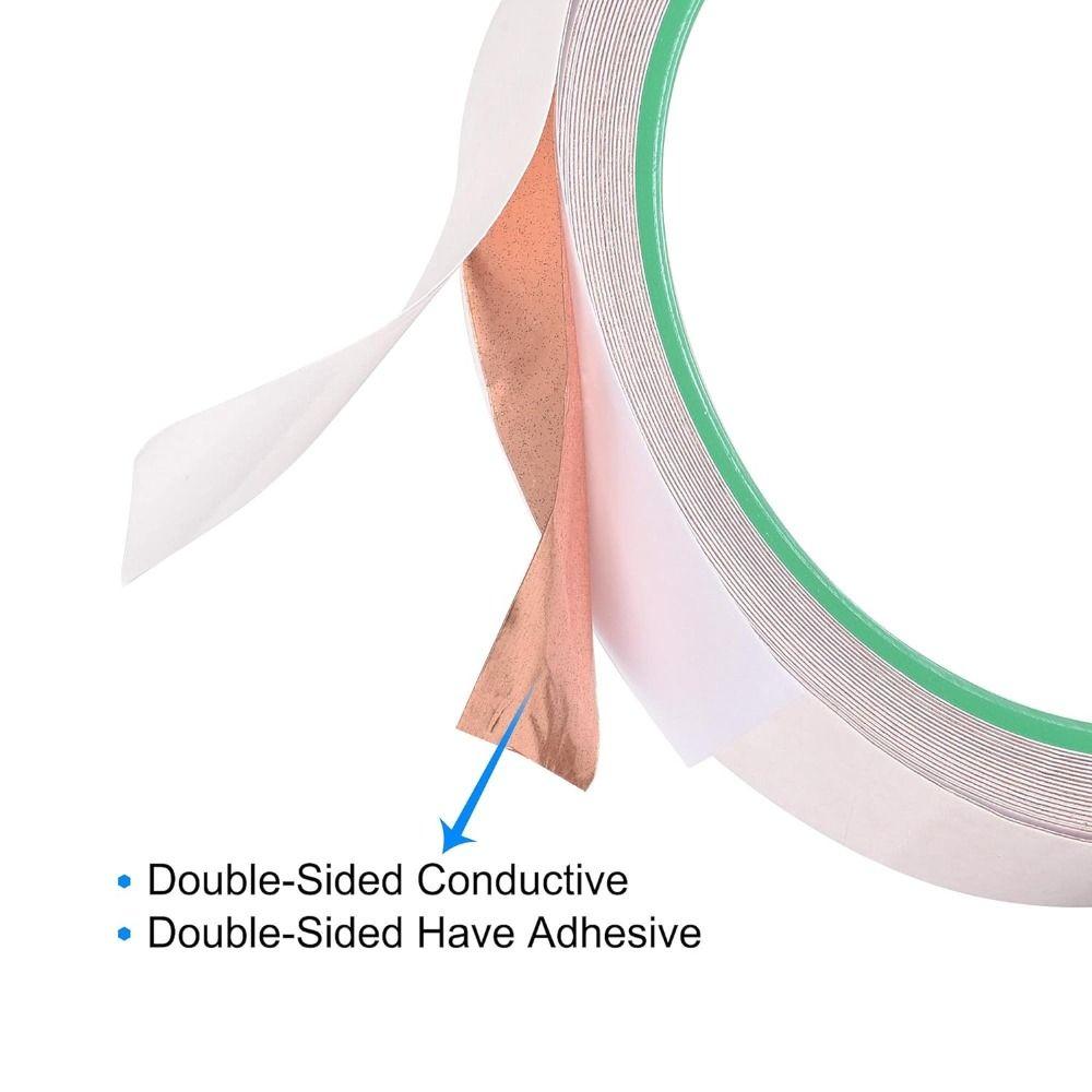 Adhesive Conductive Tape 5m Copper Foil Tape  for Guitar, EMI Shielding Crafts Electrical Repairs
