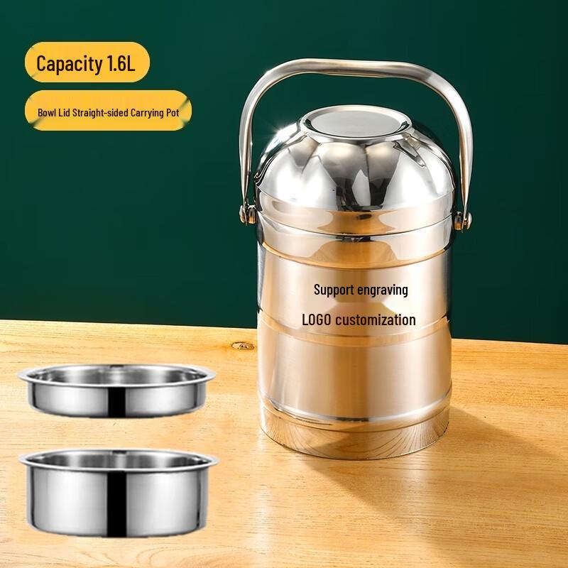 Three-Layer Stainless Steel Insulated Lunch Box