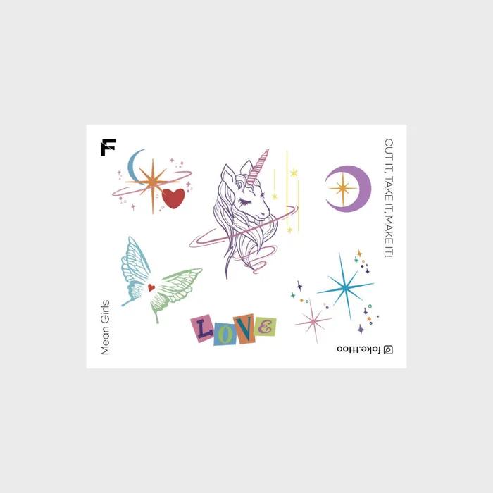 

unicorn tattoo sticker