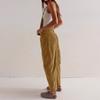 Spring and Autumn Corduroy Overalls Overalls Women's Fashion Loose Connection Body Pants Women