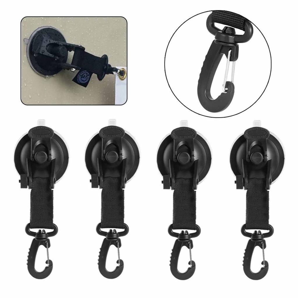 Car Tent Suction Cup with Hook – Strong Hold Portable Suction Anchor for Sun , Rain Shelter, Camping Canopy, Car Window Awning, Outdoor 