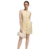 Elegant Summer Women's Dress with Slim Buttons and A Small Design