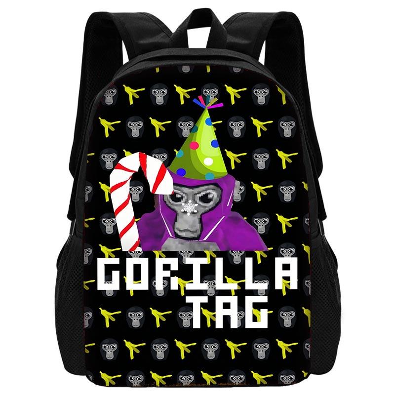 Neuartiger Cooler Gorilla Tag Kinder Schulrucksack mit Umhängetasche Federmäppchen Schultaschen für Jungen Mädchen Bestes Geschenk