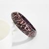 Leopardenmuster Acryl Armreif Unregelmäßig Retro Handring Einfach Unregelmäßig Breites Armband Mädchen