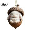 Addobbo Natalizio di Lunga Durata Animale del Bosco Ghianda Ornamenti da Appendere Decorazione per Albero di Natale in Acrilico con Robusti Disegni di Scoiattolo Coniglio Pony 2D